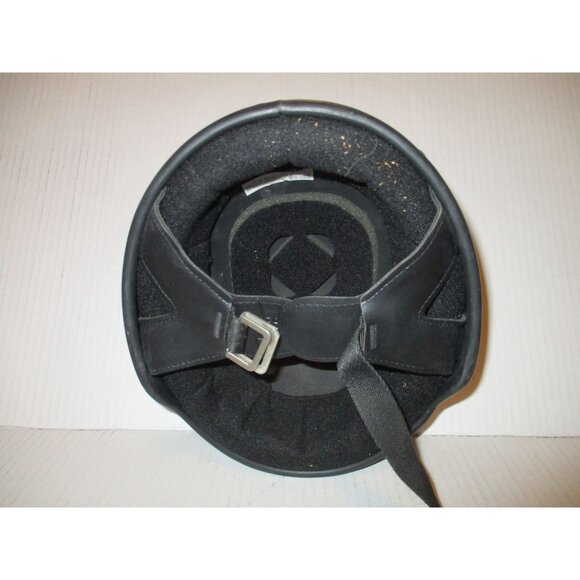 *Vega Motorcycle Black Helmet DOT Skull Cap - Large - Adjustable Chin Strap - Picture 7 of 9